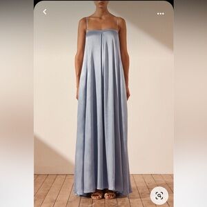 Shona Joy La Lune column dress in Powder Blue. US size 8